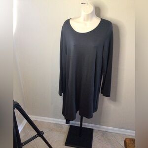 Bryn Walker gray bertram asymmetrical long sleeve tunic size medium
